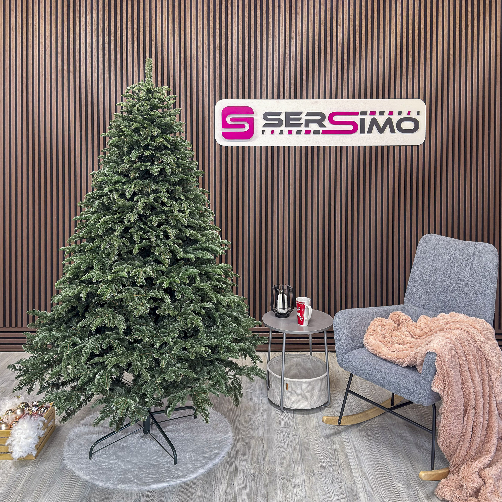 Brad artificial Sersimo, Alaska, verde, mix 2D+3D, 210 cm Household NewTrend