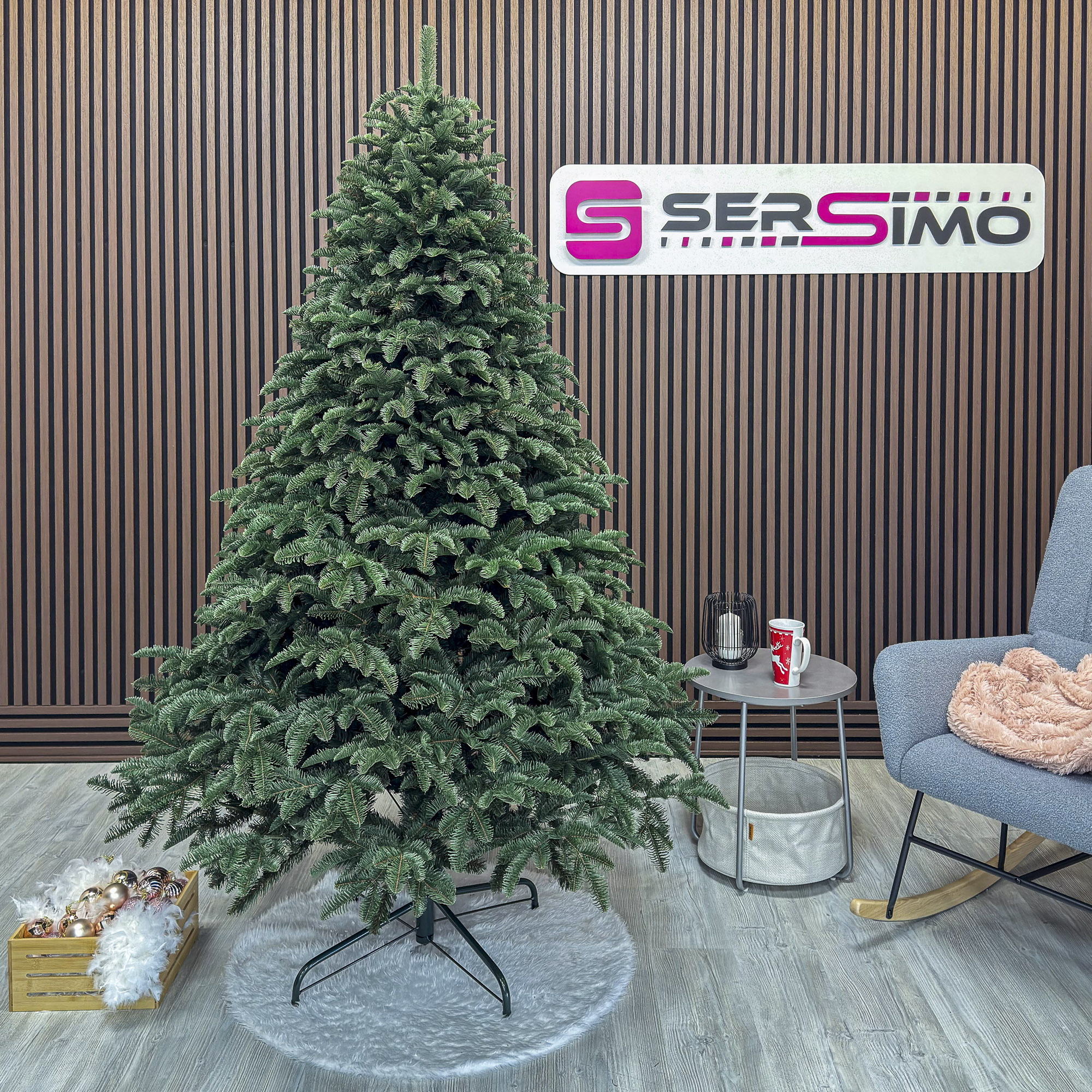 Brad artificial Sersimo, Alaska, verde, mix 2D+3D, 210 cm Household NewTrend