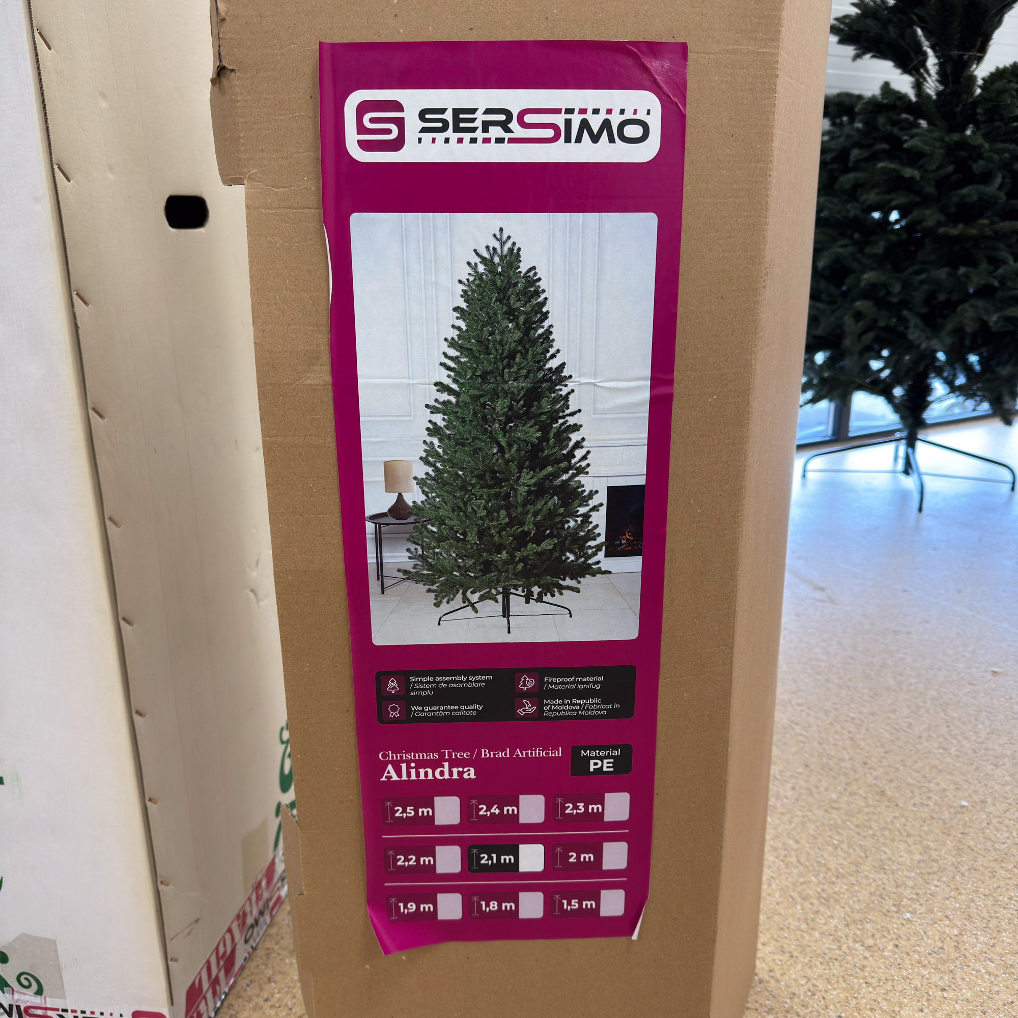 Brad artificial Sersimo, Alindra Elite, verde, integral 3D, 210 cm Household NewTrend