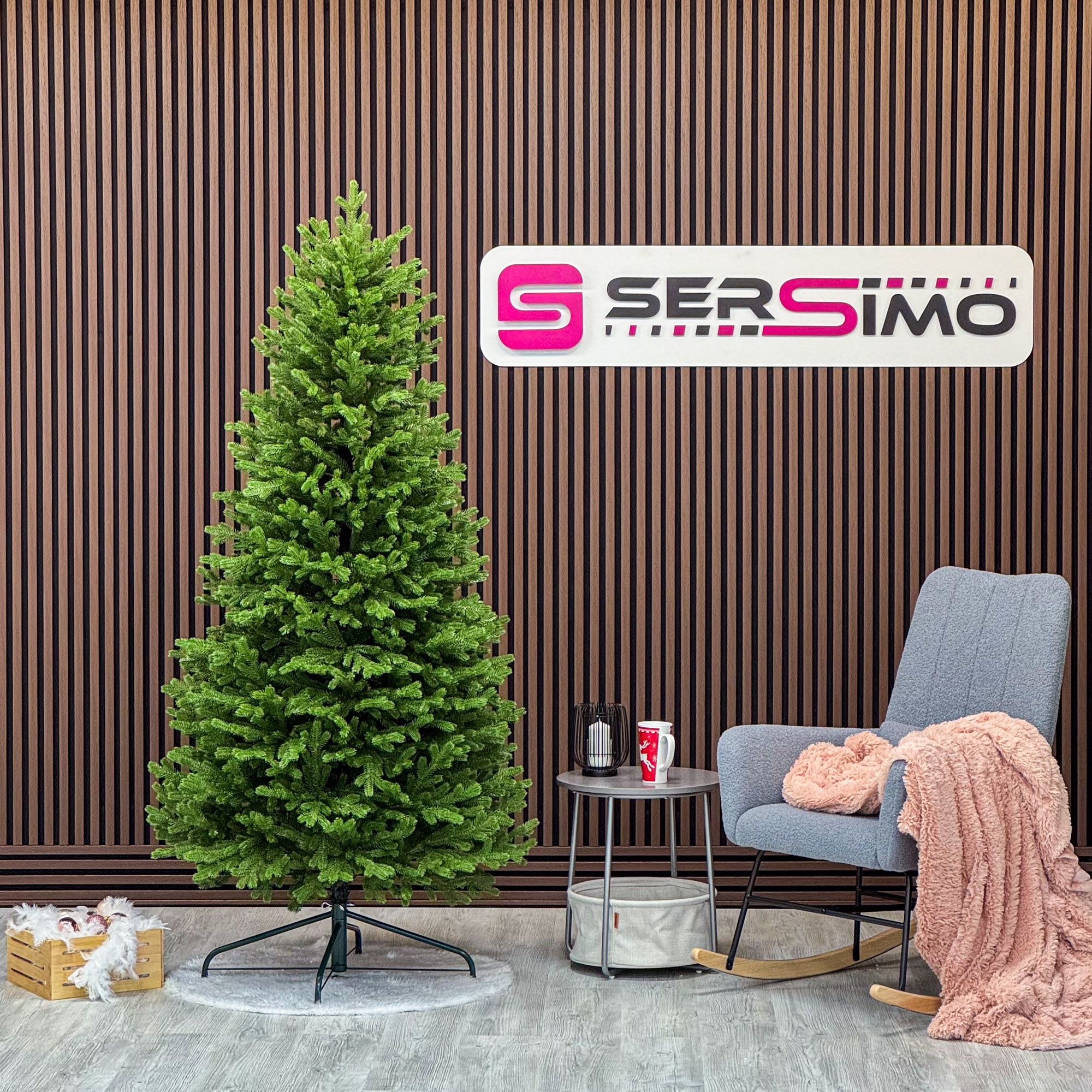 Brad artificial Sersimo, Alindra Elite, verde, integral 3D, 210 cm Household NewTrend