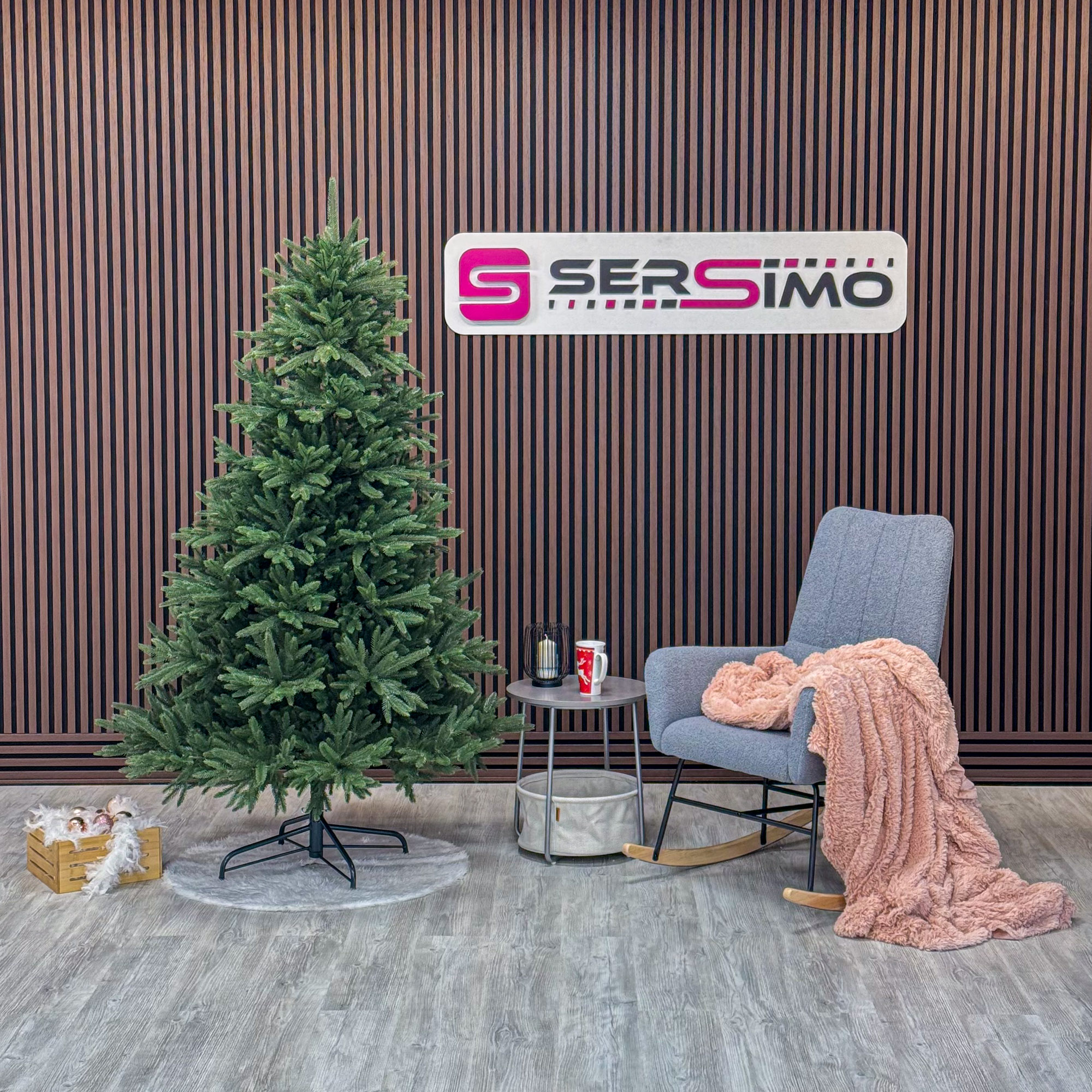 Brad artificial Sersimo, Alpine, verde, integral 3D, 210 cm Household NewTrend