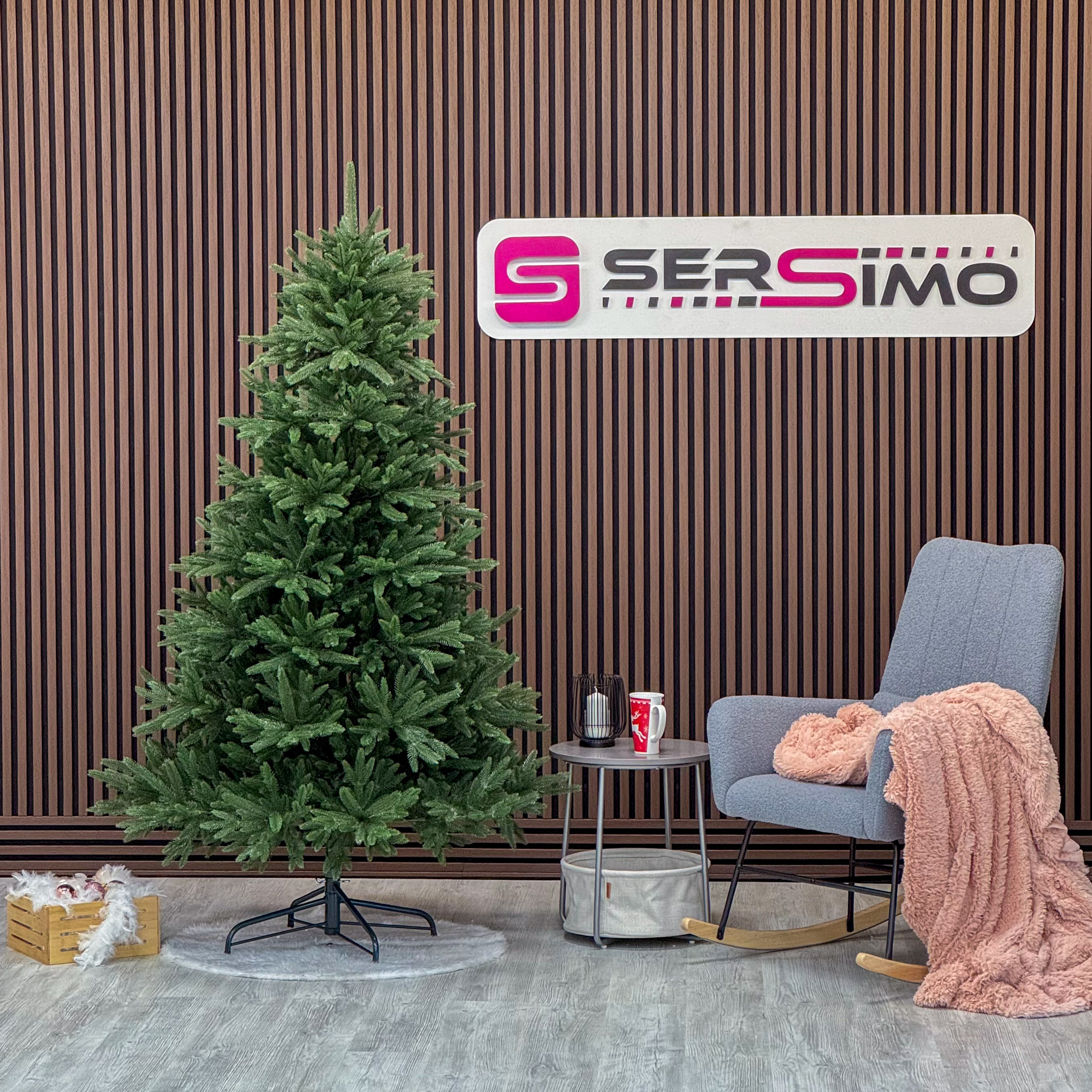 Brad artificial Sersimo, Alpine, verde, integral 3D, 210 cm Household NewTrend