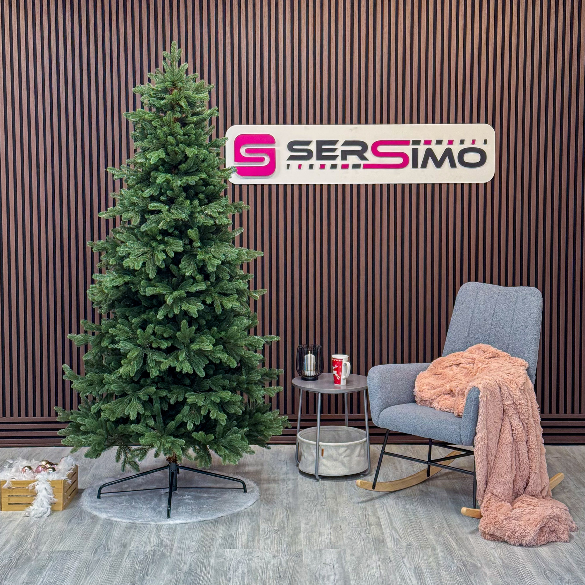 Brad artificial Sersimo, Sofie Elite, verde, integral 3D, 230 cm Household NewTrend