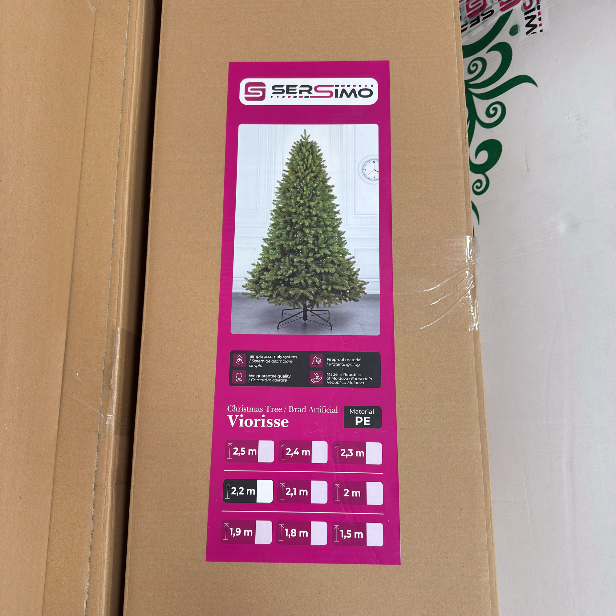 Brad artificial Sersimo, Viorisse Elite, verde, integral 3D, 220 cm Household NewTrend