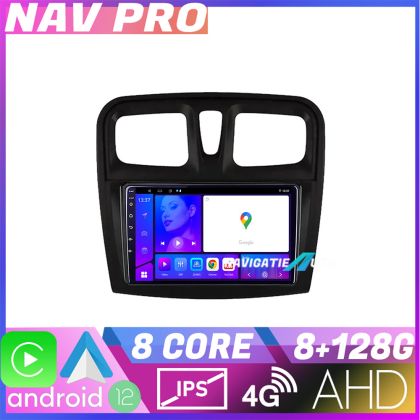 Navigatie Dacia Sandero 2012 2020 var B EDOTEC-LITE Android radio gps internet Octa core 8 128 Carplay CarStore Technology