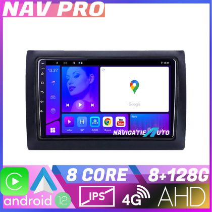Navigatie Fiat Stilo KIT STILO EDOTEC-LITE Android Ecran 720P Octa Core 8 128 Carplay CarStore Technology