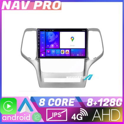 Navigatie Jeep Gran Cherokee 2011 2013 KIT GRCHE EDOTEC-LITE Android Ecran 720P Octa Core 8 128 Carplay CarStore Technology