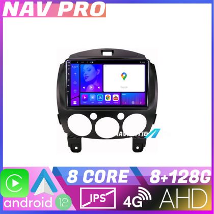 Navigatie Mazda 2 2007 2013 EDOTEC-LITE Android radio gps internet Octa core 8 128 Carplay CarStore Technology