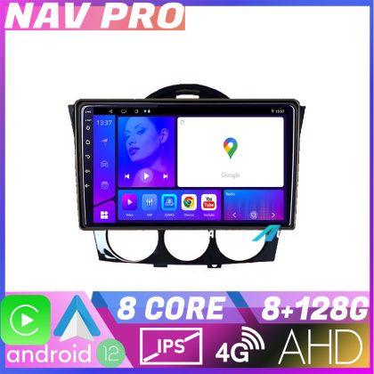 Navigatie Mazda RX8 2008 2011 EDOTEC-LITE Android Ecran 720P Octa Core 8 128 Carplay CarStore Technology