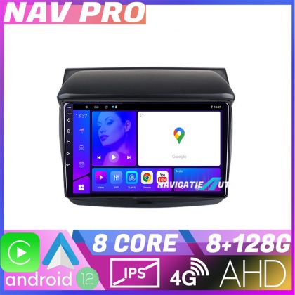 Navigatie Mitsubishi L200 2006 2014 KIT 094 EDOTEC-LITE Android Ecran 720P Octa Core 8 128 Carplay CarStore Technology