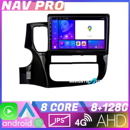 Navigatie Mitsubishi Outlander 2014 KIT 1230 EDOTEC-LITE Android Ecran 720P Octa Core 8 128 Carplay CarStore Technology
