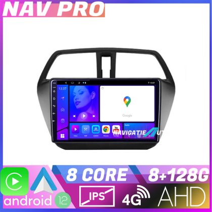 Navigatie Suzuki S Cross Octa Core KIT 337 EDOTEC-LITE Android Ecran 720P Octa Core 8 128 Carplay CarStore Technology