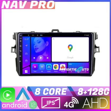 Navigatie Toyota Corolla KIT 063 EDOTEC-LITE Android Ecran 720P Octa Core 8 128 Carplay CarStore Technology