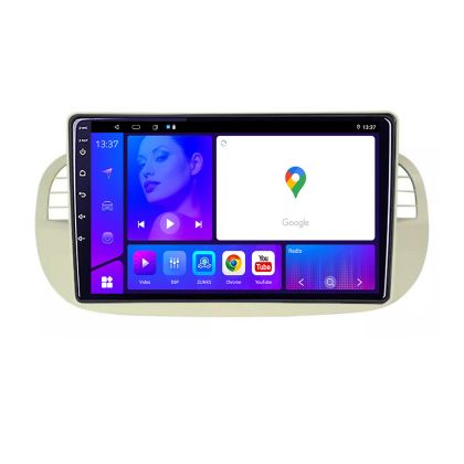 Navigatie Fiat 500 intre anii 2007 2015 EDOTEC-LITE Android Ecran 720P Octa Core 4 64 Carplay CarStore Technology