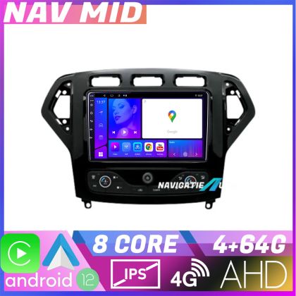 Navigatie Ford Mondeo 2007 2010 EDOTEC-LITE Android Ecran 720P Octa Core 4 64 Carplay CarStore Technology