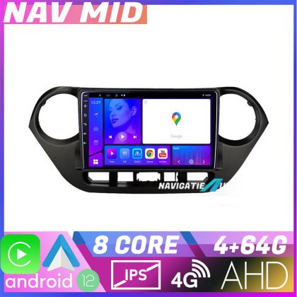 Navigatie Hyundai I10 2013 2019 KIT HY38 EDOTEC-LITE Android Ecran 720P Octa Core 4 64 Carplay CarStore Technology