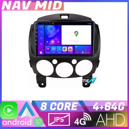 Navigatie Mazda 2 2007 2013 EDOTEC-LITE Android radio gps internet 4 64 CarStore Technology