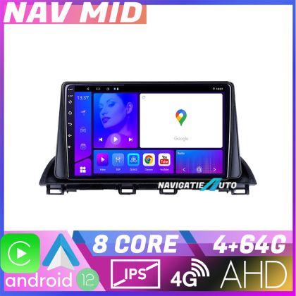 Navigatie Mazda 3 2014 2019 KIT 463 EDOTEC-LITE Android Ecran 720P Octa Core 4 64 Carplay CarStore Technology