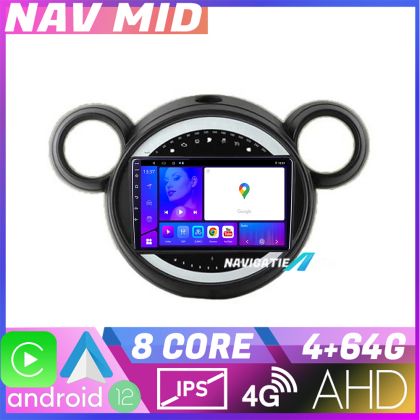 Navigatie Mini 2011 2015 sistem CIC EDOTEC-LITE Android Ecran 720P Octa Core 4 64 Carplay CarStore Technology