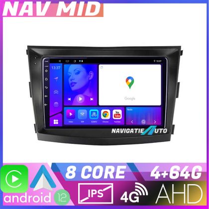 Navigatie SsangYong Tivoli 2015 2019 EDOTEC-LITE Android Ecran 720P Octa Core 4 64 Carplay CarStore Technology