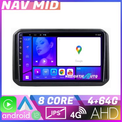 Navigatie Suzuki Ignis 2016 KIT IGNIS16 EDOTEC-LITE Android Ecran 720P Octa Core 4 64 Carplay CarStore Technology