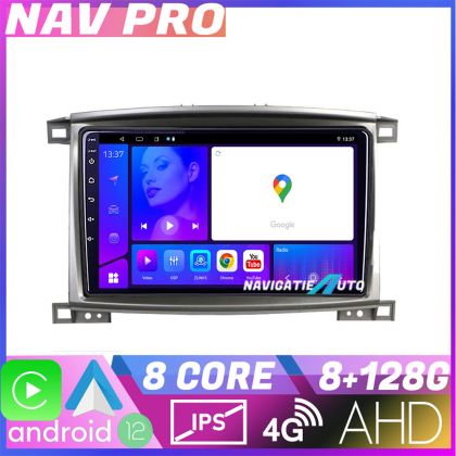 Navigatie Toyota Land Cruiser L100 2002 2008 KIT L100 EDOTEC-LITE Android Ecran 720P Octa Core 8 128 Carplay v1 CarStore Technology