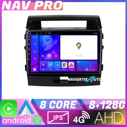 Navigatie Toyota LandCruiser 2008 2015 KIT 381 EDOTEC-LITE Android Ecran 720P Octa Core 8 128 Carplay v1 CarStore Technology