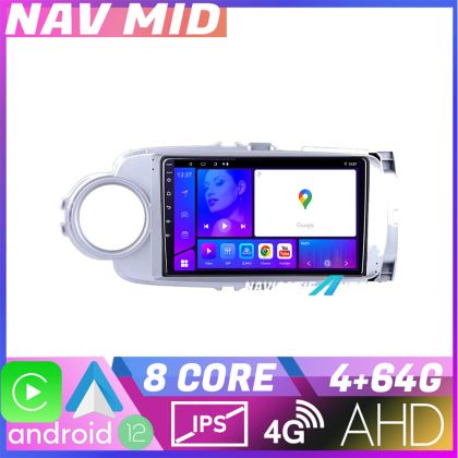 Navigatie Toyota Yaris 2010 2018 KIT YARIS10 EDOTEC-LITE Android Ecran 720P Octa Core 4 64 Carplay CarStore Technology