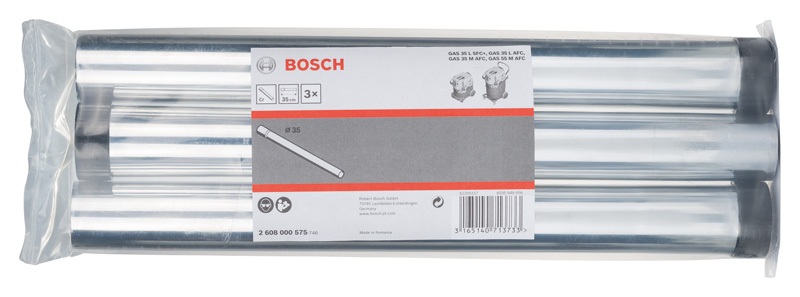 Bosch Set 3 Tevi de aspirare cromate pentru GAS, D35x350mm ProAdvanced PowerfulTools