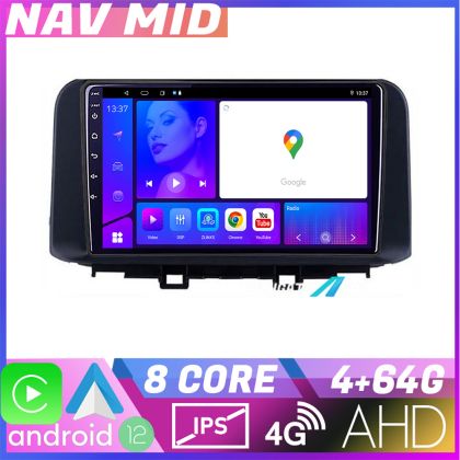 Navigatie Hyundai Kona KIT 1058 EDOTEC-LITE Android Ecran 720P Octa Core 4 64 Carplay CarStore Technology