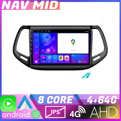 Navigatie Jeep Compass 2017 KIT 739 EDOTEC-LITE Android Ecran 720P Octa Core 4 64 Carplay CarStore Technology