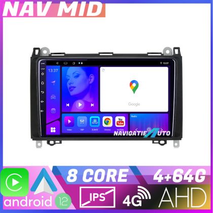 Navigatie Mercedes VW KIT 068 EDOTEC-LITE Android Ecran 720P Octa Core 4 64 Carplay CarStore Technology
