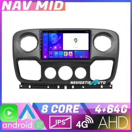 Navigatie Opel Movano  Renault Master 2010 2021 EDOTEC-LITE Android Ecran 720P Octa Core 4 64 Carplay CarStore Technology