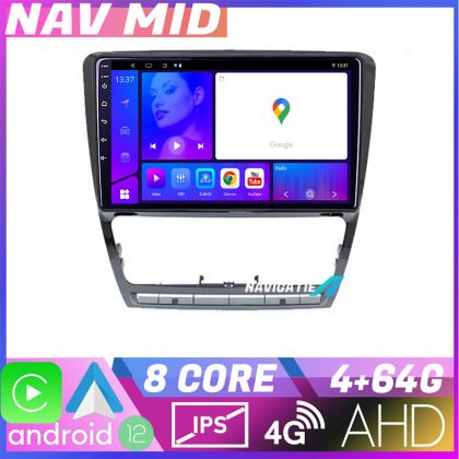 Navigatie Skoda Octavia 2 2005 2013 KIT 005 EDOTEC-LITE Android Ecran 720P Octa Core 4 64 Carplay CarStore Technology