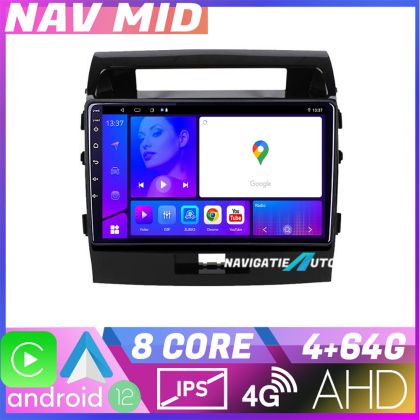 Navigatie Toyota LandCruiser 2008 2015 KIT 381 EDOTEC-LITE Android Ecran 720P Octa Core 4 64 Carplay v1 CarStore Technology