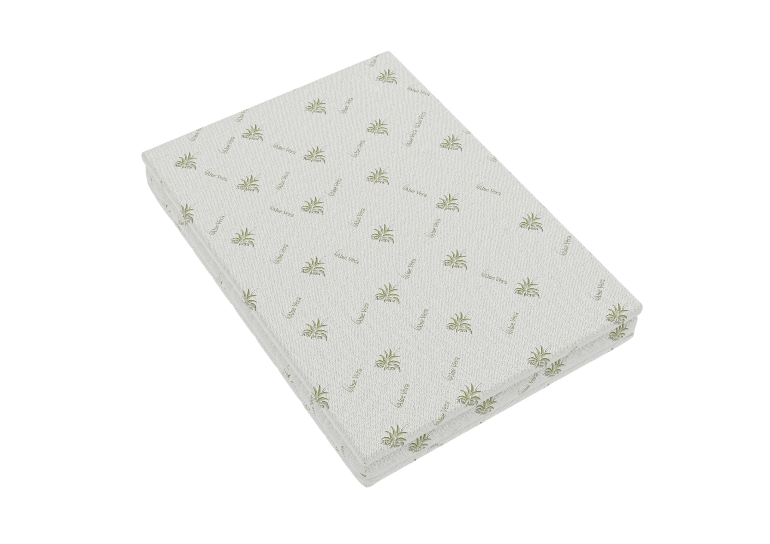 Topper Aloe Vera 140x200x4 cm, husa detasabila si lavabila, fermitate medie Relax KipRoom