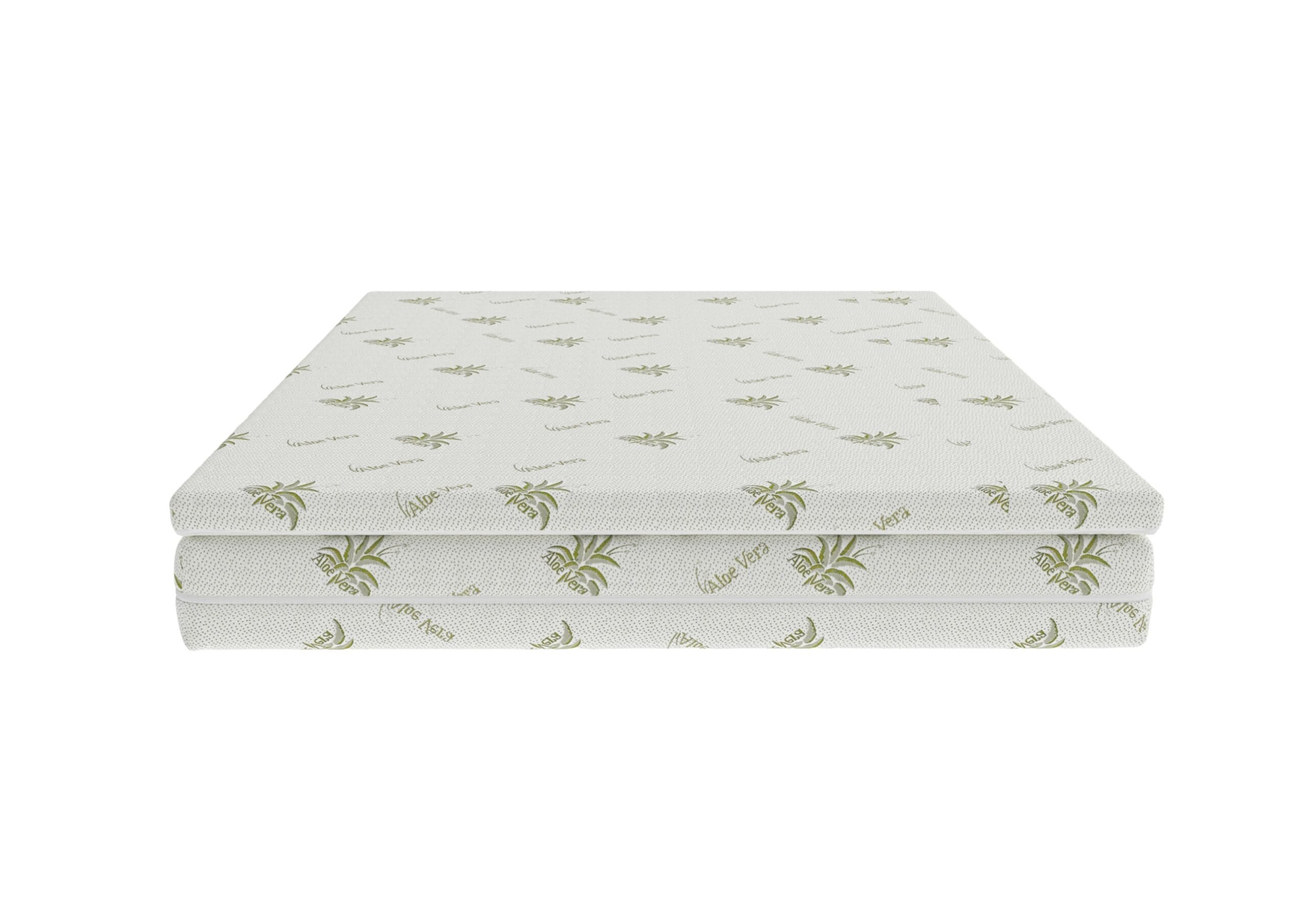 Topper Aloe Vera 140x200x4 cm, husa detasabila si lavabila, fermitate medie Relax KipRoom