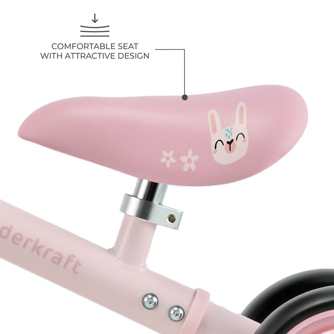 BICICLETA ECHILIBRU CUTIE FLASH, PINK SuperHeroes ToysZone
