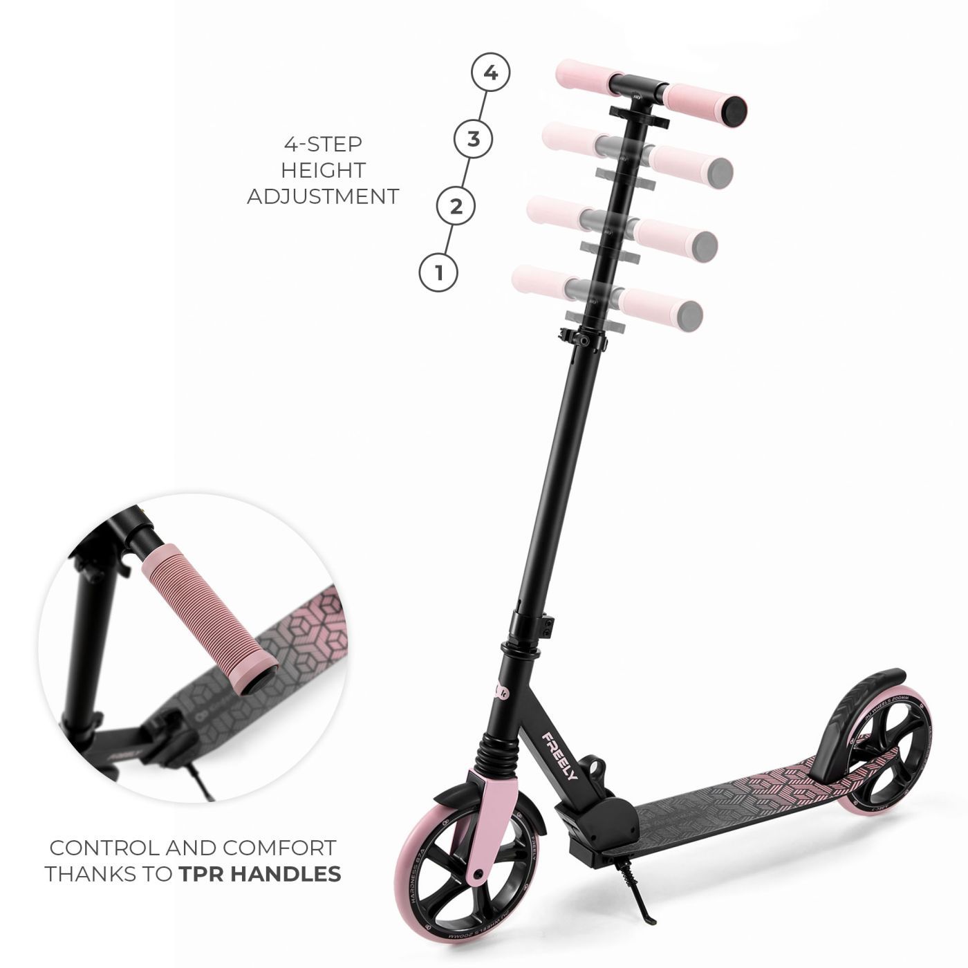 TROTINETA KINDERKRAFT FREELY, PINK SuperHeroes ToysZone
