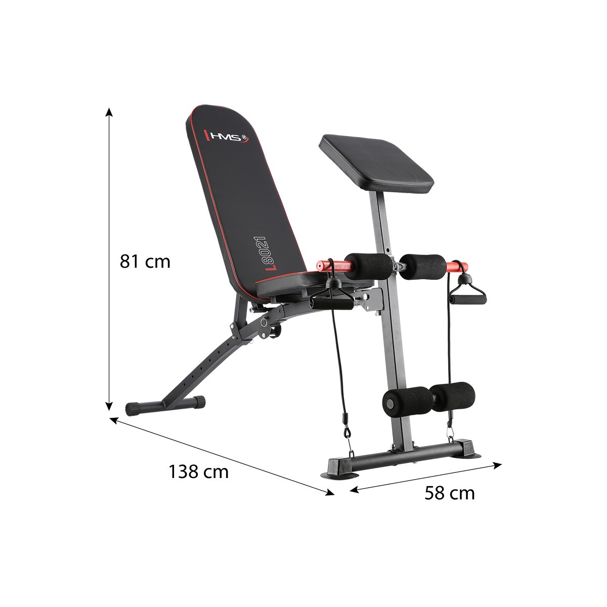 Banca exercitii reglabila HMS L8021 FitLine Training