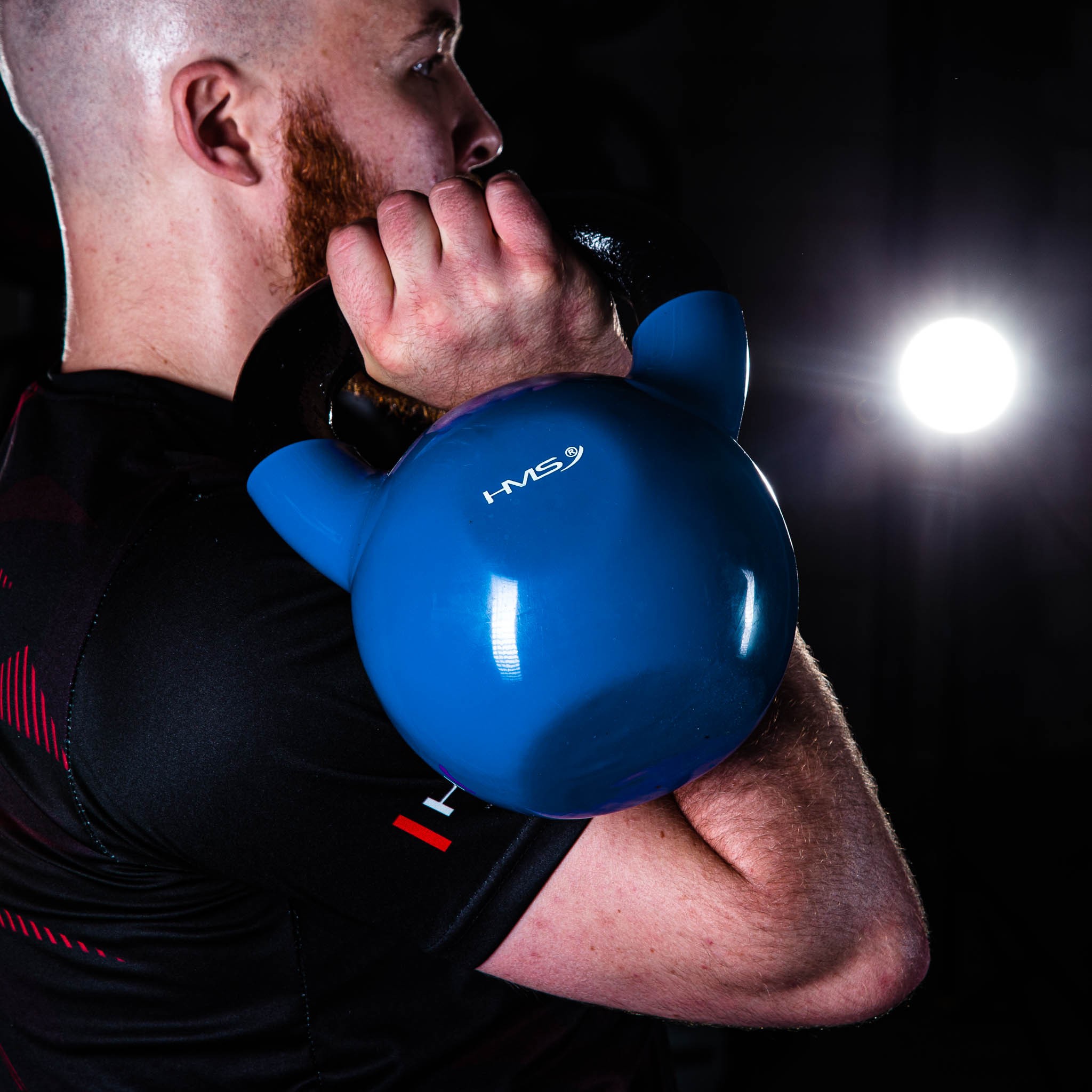 Gantera kettlebell HMS KNV 6 KG, Albastru FitLine Training