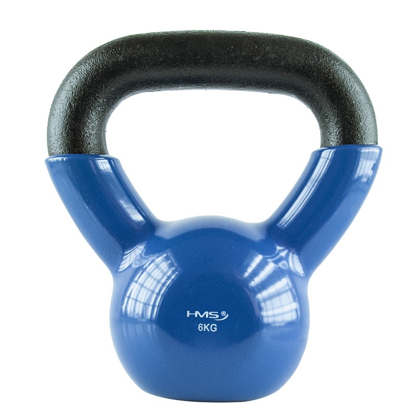 Gantera kettlebell HMS KNV 6 KG, Albastru FitLine Training