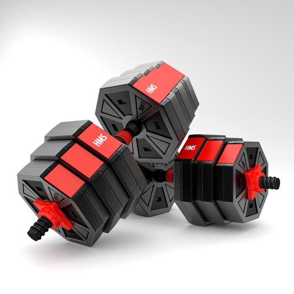 Set Haltera si Gantere HMS SGC20 20 kg FitLine Training