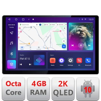 Navigatie vw multivan 2003-2015 Qled 2K Octa Core 4+64 LTE 4G DSP Wifi 5Ghz android auto carplay radio gps internet EDT-E413-2K CarStore Technology