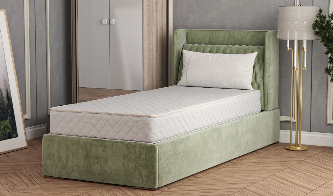 Saltea cu arcuri Somnia® 90x200, inaltime 20 cm, ortopedica, husa matlasata, duritate medie Relax KipRoom
