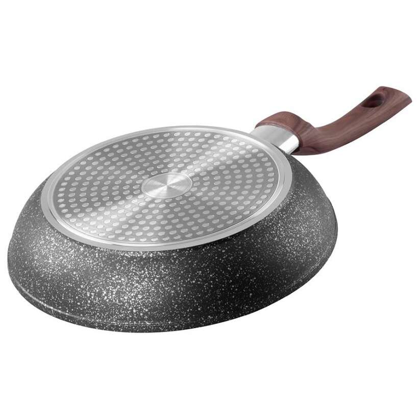 Tigaie clasica, 26 cm, antiaderenta, Black Marble Line, MagicHome GartenVIP DiyLine