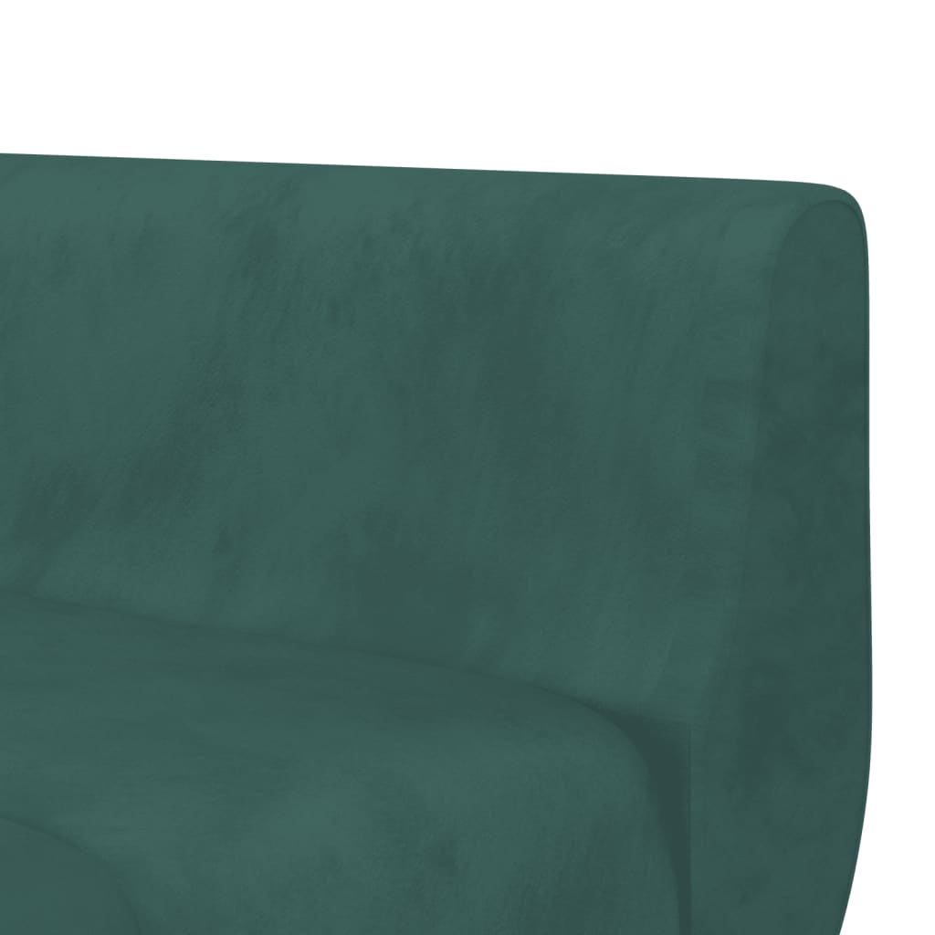 Canapea extensibilă în formă de L verde 275x140x70 cm catifea GartenMobel Dekor