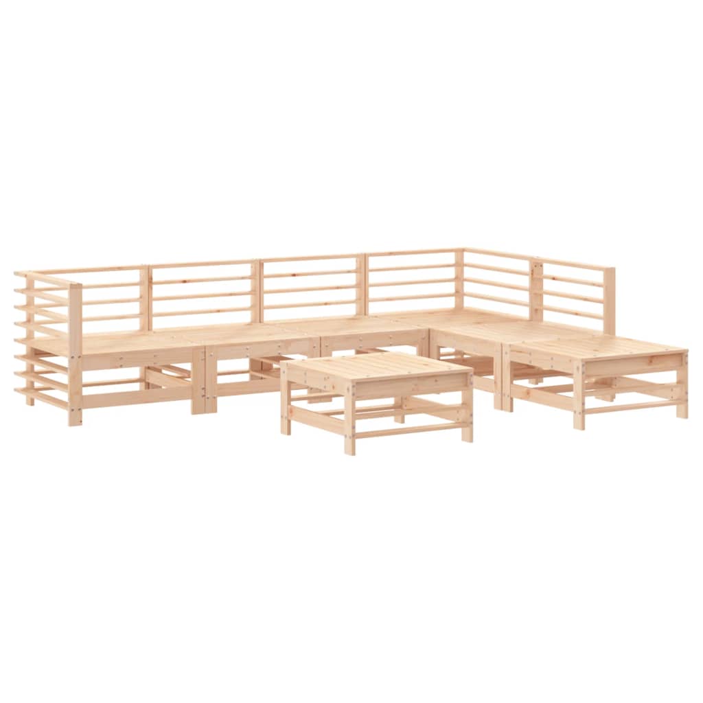 Set mobilier de grădină, 7 piese, lemn masiv de pin GartenMobel Dekor