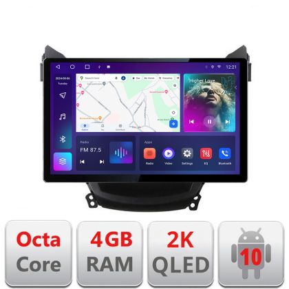 Navigatie Hyundai Elantra 2011-2013 Qled 2K Octa Core 4+64 LTE 4G DSP Wifi 5Ghz android auto carplay radio gps internet EDT-E413-2K CarStore Technology