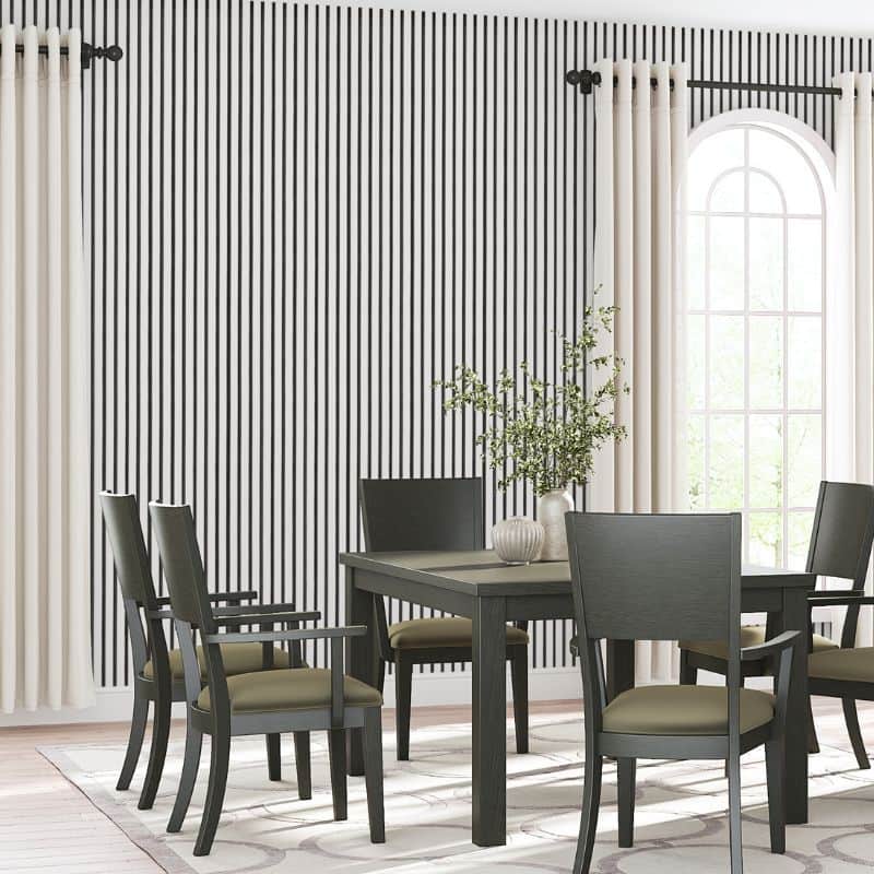 Riflaj MDF decorativ LDA PREMIUM de tip Panou Acoustic, ALB MAT, 260x40 cm Household NewTrend